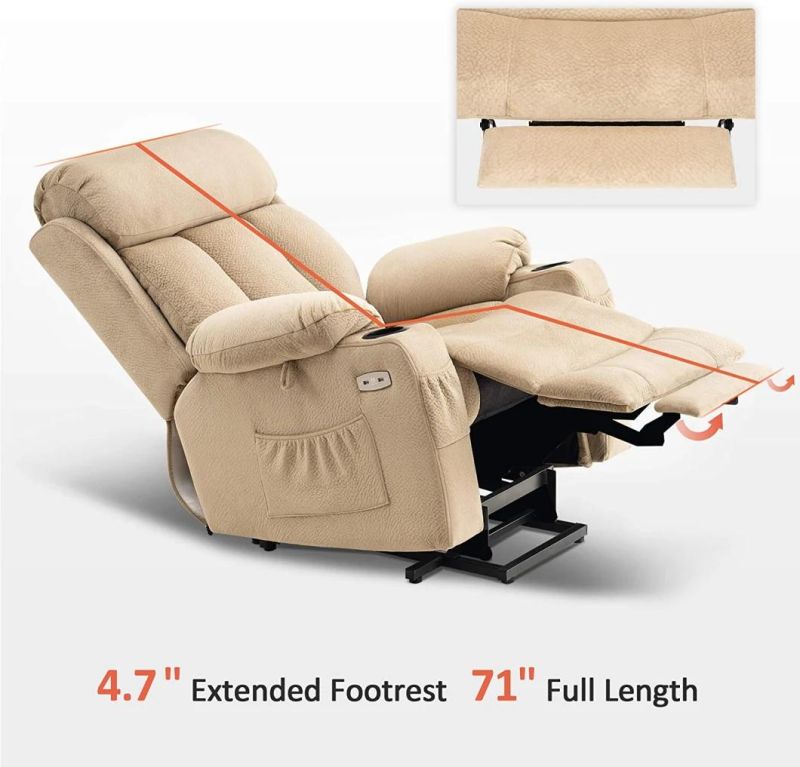 Jky Furniture Fabric Electric Mobility Riser Lift Recliner Chair with Massage Function for The Elderly Person