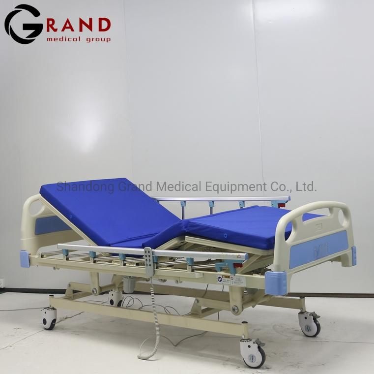 China Supplier Hospital Furniture Medical Equipment 3 Function Electric Adjustable Hospital Bed Medical Patient Nursing Bed in Stock