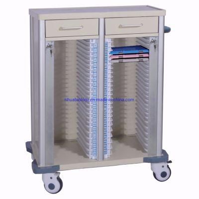 Hospital Furniture Recorder Torlley Double Row Car 50-Bar Drawer