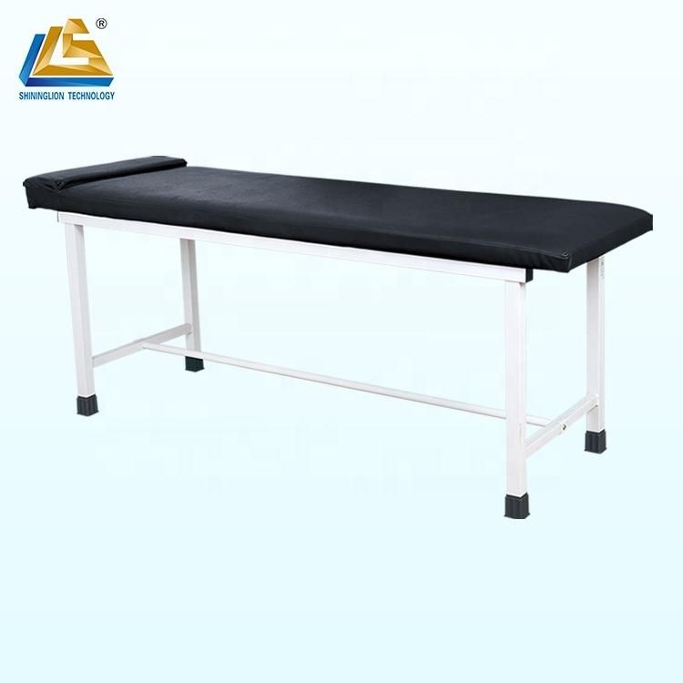 Flat Black Examination Table Price for Hospital Used