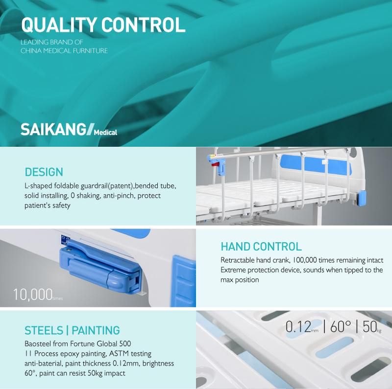 A2w Hospital Bed Manufacturer with Head and Foot Board Part