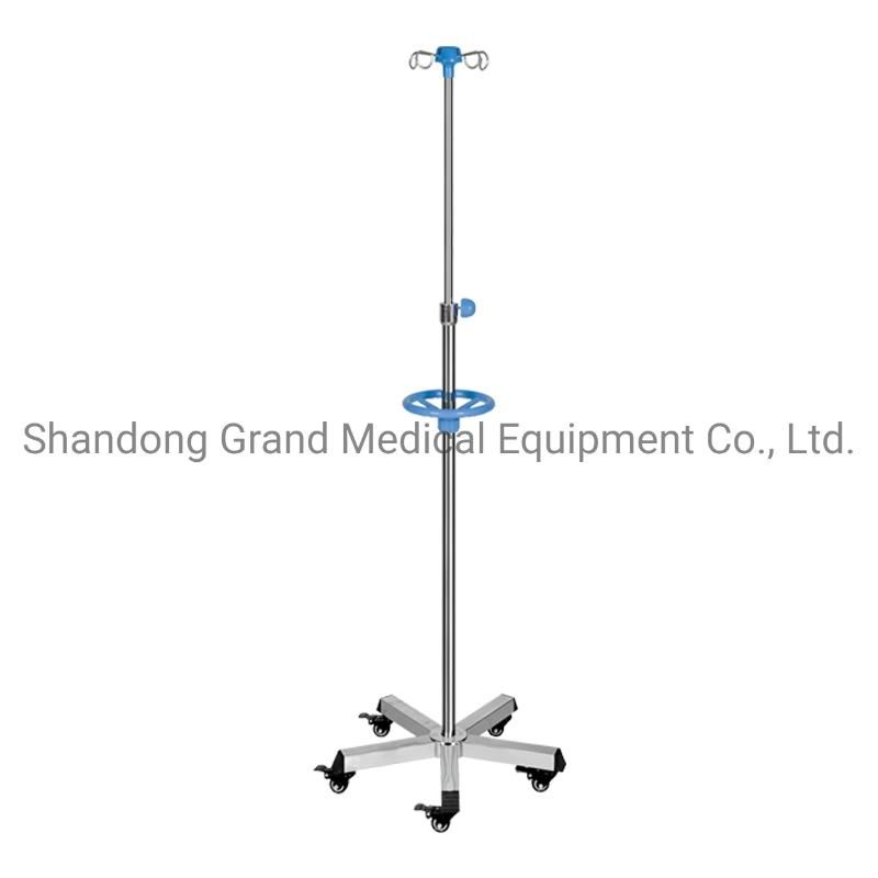 China Manufacturer IV Stand Medica IV Pole Hospital Drip Stand Fuiniture