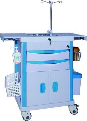 Mn-Ec002 Multi-Functional Medical ABS Anesthesia Emergency Trolley