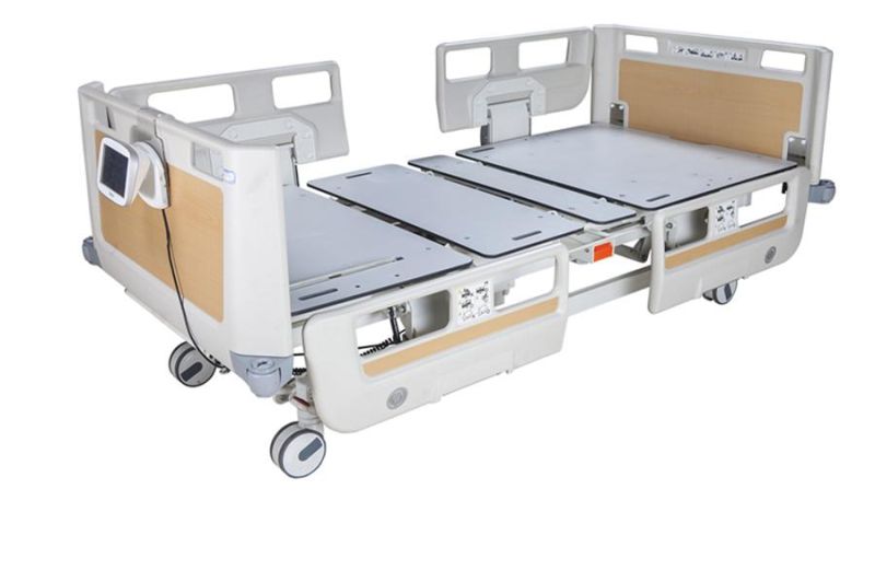 Electric Hospital Intensive Care Medical Bed Equipment Furniture for Patient Five Functional X-ray Imaging Adjustale Battery Powered ICU Nursing Bed Manufacture