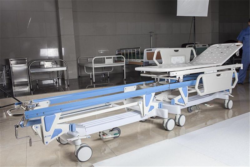 Medical Emergency Patient Transfer Stretcher Manual Surgery PE Docking Cart for Operating Room