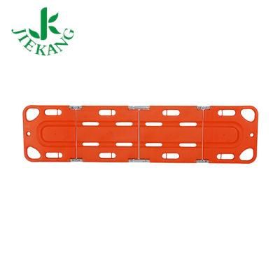 Light Weight High Density Plastic Medical Four Folding Spine Board Stretcher