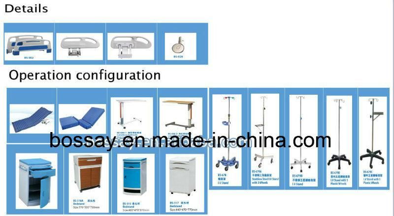 China Hot Sale Hospital Bed Two Cranks Medical Bed