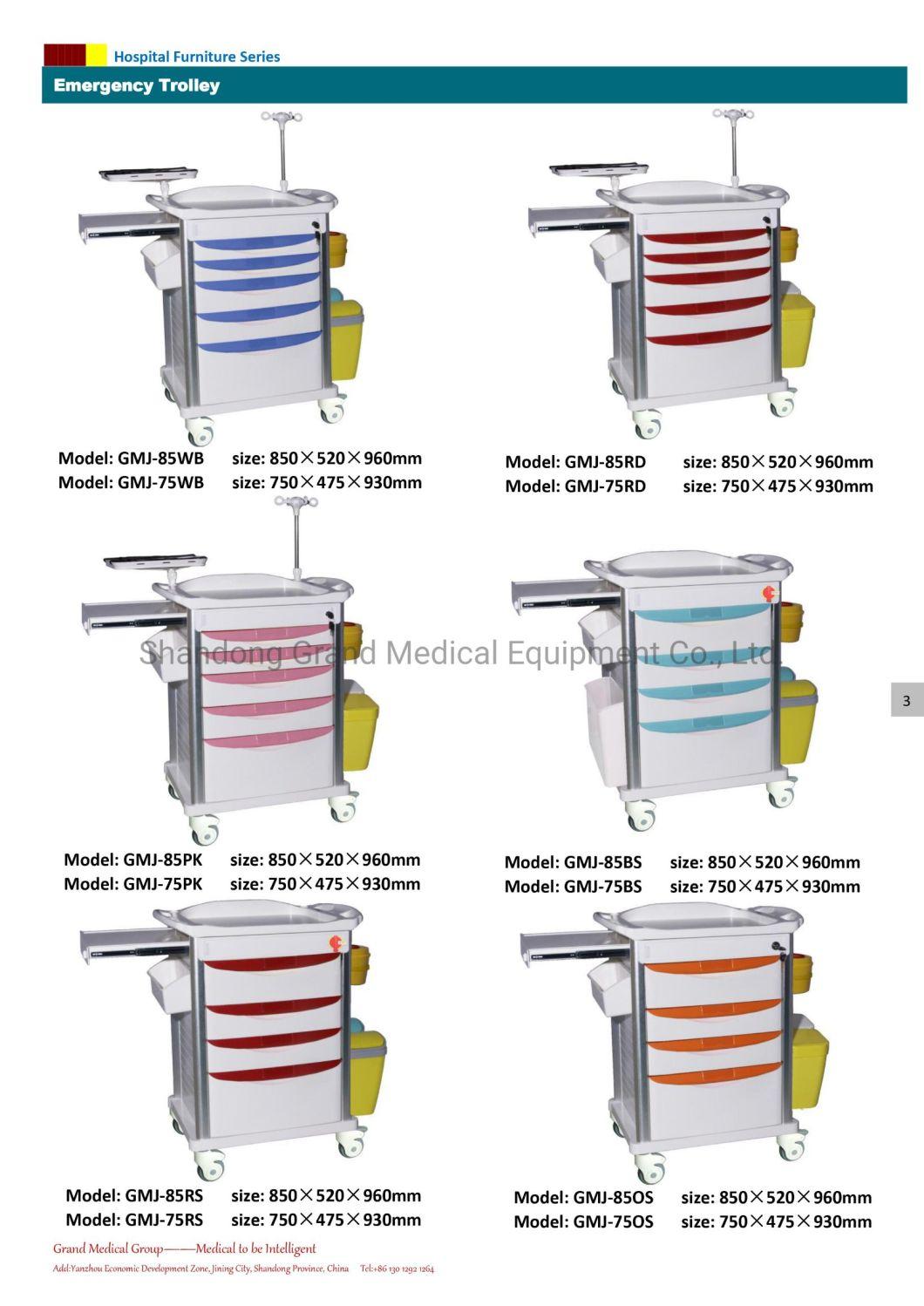 Buy China Hot Sale Convenient Emergency Cart Hospital Furniture Medical Mobile Trolley for Hospital Mecdical Furniture Equipment Device