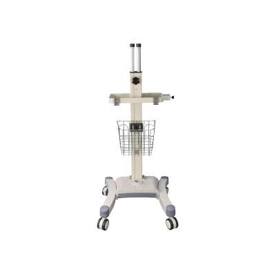 Ventilator Trolley with Basket for Medical Device