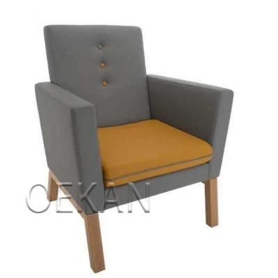Wholesale Hospital Medical Furniture Single Seat Leather Rest Room Sofa Handmade Customized Lobby Sofa
