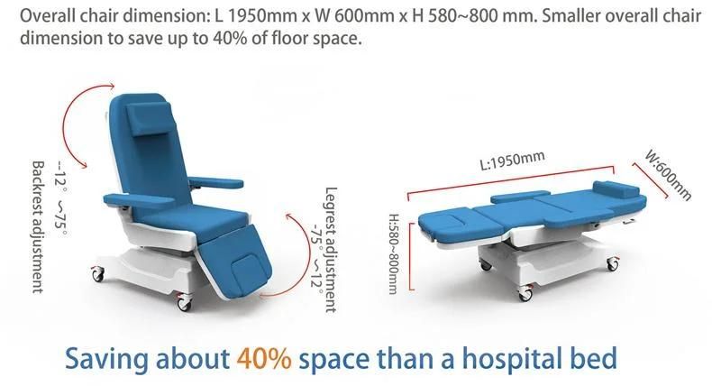 Electric Dialysis Chair with Table