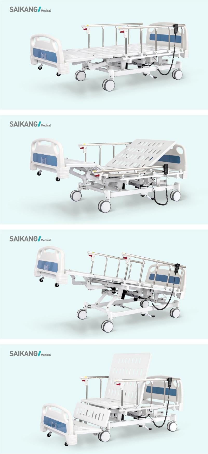 Sk005-2 China Electric Patient ICU Medical Bed with 3 Functions