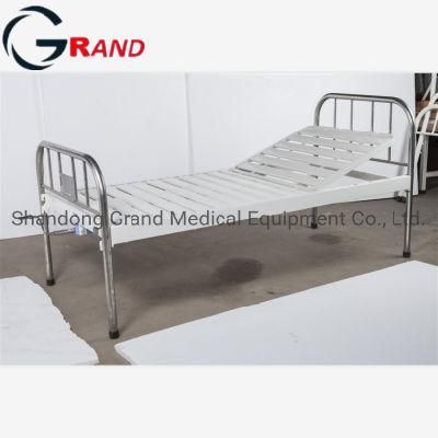 Hopsital Equipment Stainless Steel Head Strip Style Single Shake Bed Manual Clinic Patient Bed One Crank Hospital Beds Medical Bed