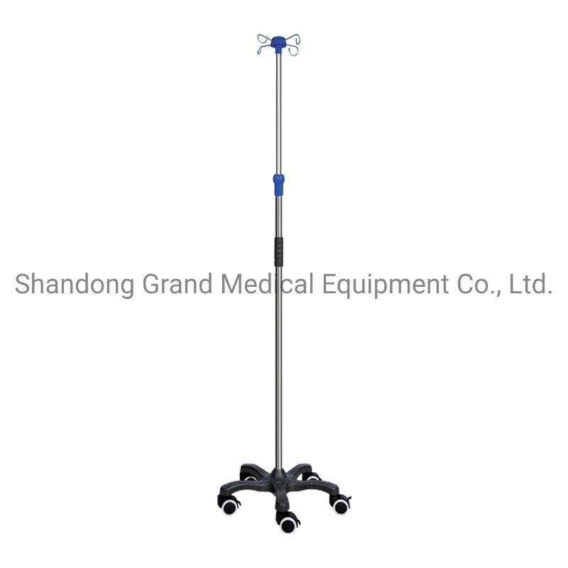 China Manufacturer IV Stand Medica IV Pole Hospital Drip Stand Fuiniture