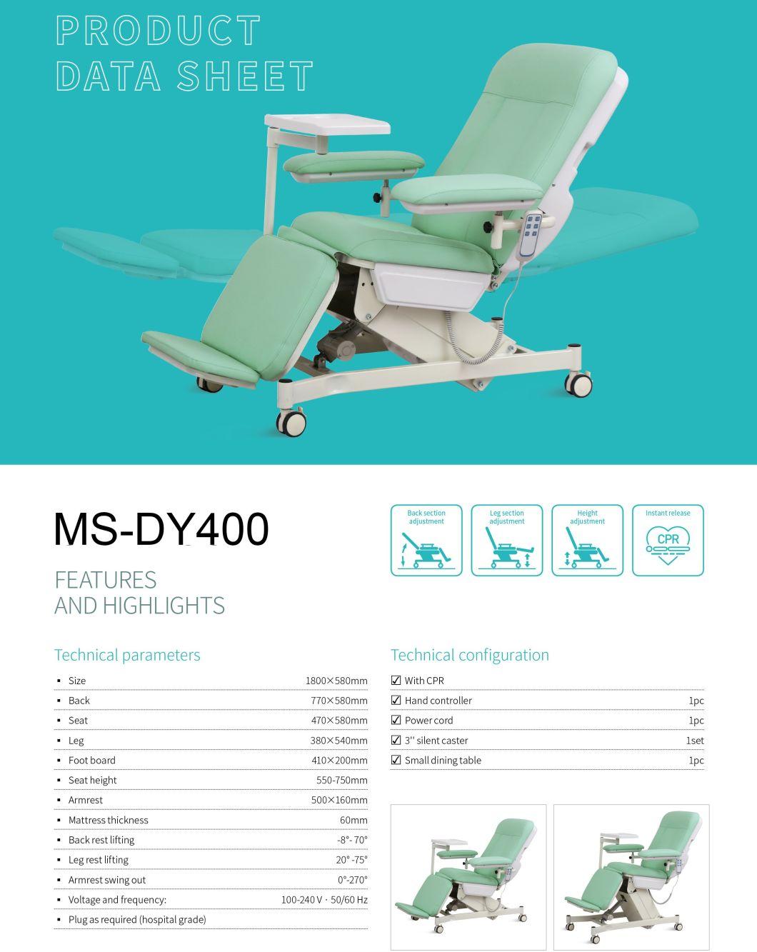 Ms-Dy400 Multi Position Medical Electric Dialysis Chair