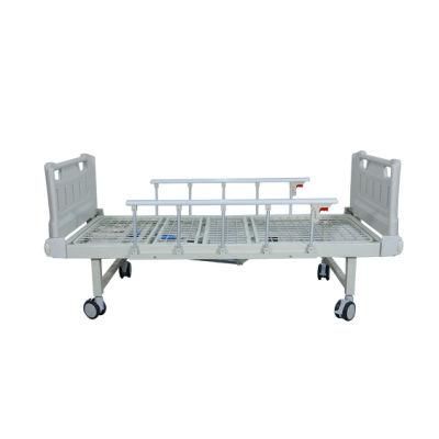 Hospital Beds ABS Two-Function Cheap Nursing Hospital Bed with Wheels with Double Cranks