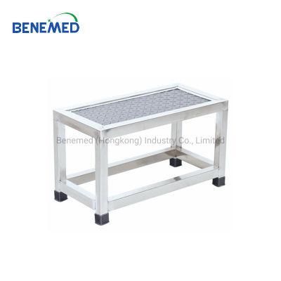 Hospital Furniture Single Step Plastic Bed Foot Stool for Patient, Doctors