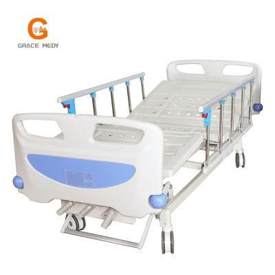Medical Supplies Equipment 3 Crank Manual Hospital Bed 3 Three-Function Caster Manufacturer Selling in Pakistan