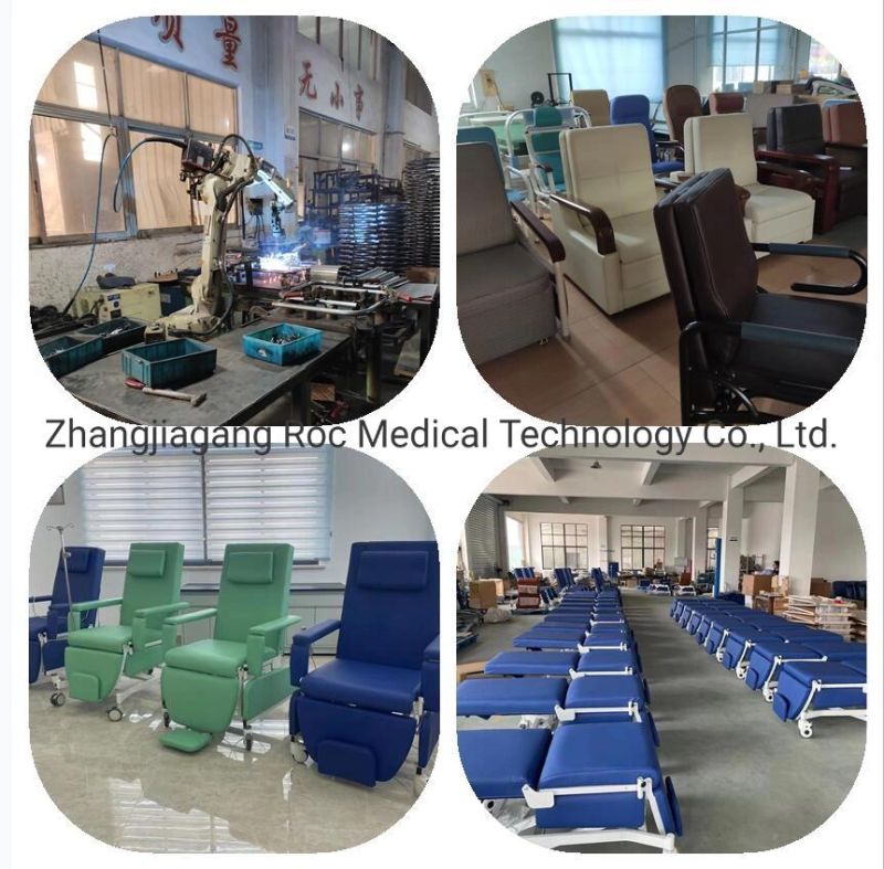Hospital Electric Mobile Patient Couch Blood Donor Donation Hemodialysis Chair
