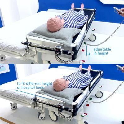 Electric Patient Care Bed Transfer Stretcher with Hand Mobile Control for ICU
