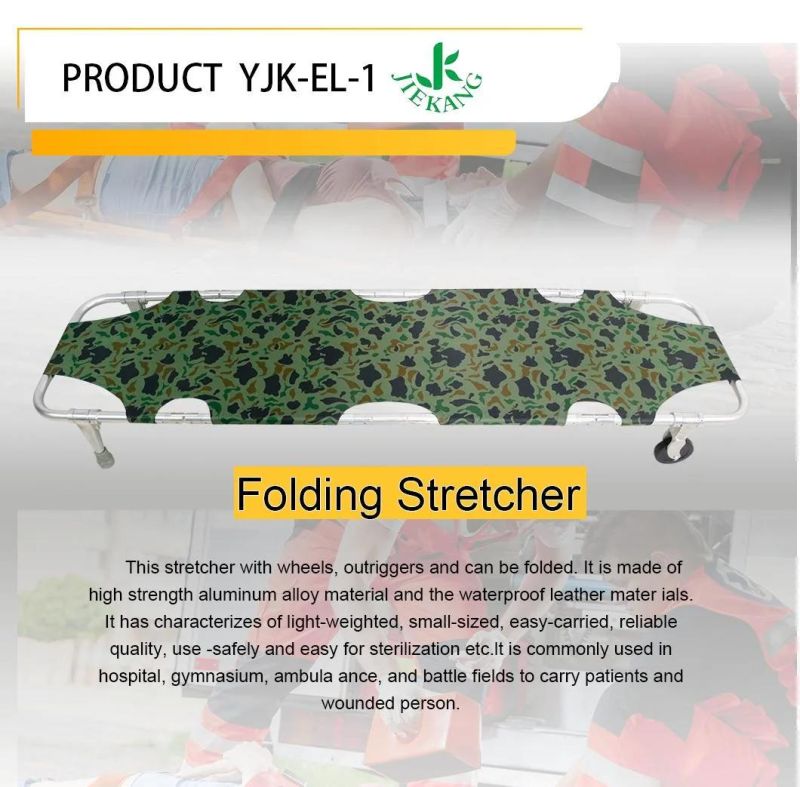 Aluminum Alloy Foldable Stretcher Patient Transport Medical Emergency for Sale