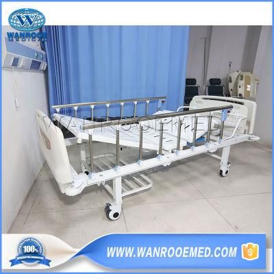 Bam205 Medical 2 Function Hospital Manual Folding Nursing ICU Patients Therapy Care Bed