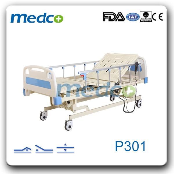 2020 New Style Medco-Three Functions Electric Hospital Bed with Guardrails