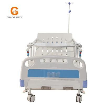 Medical Equipment Adjustable Manual Manual Two-Function Hospital Medical Sick Bed Patient Bed