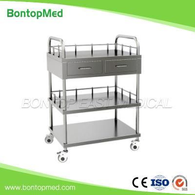 OEM ODM Stainless Steel Hospital Furniture Treatment Trolley