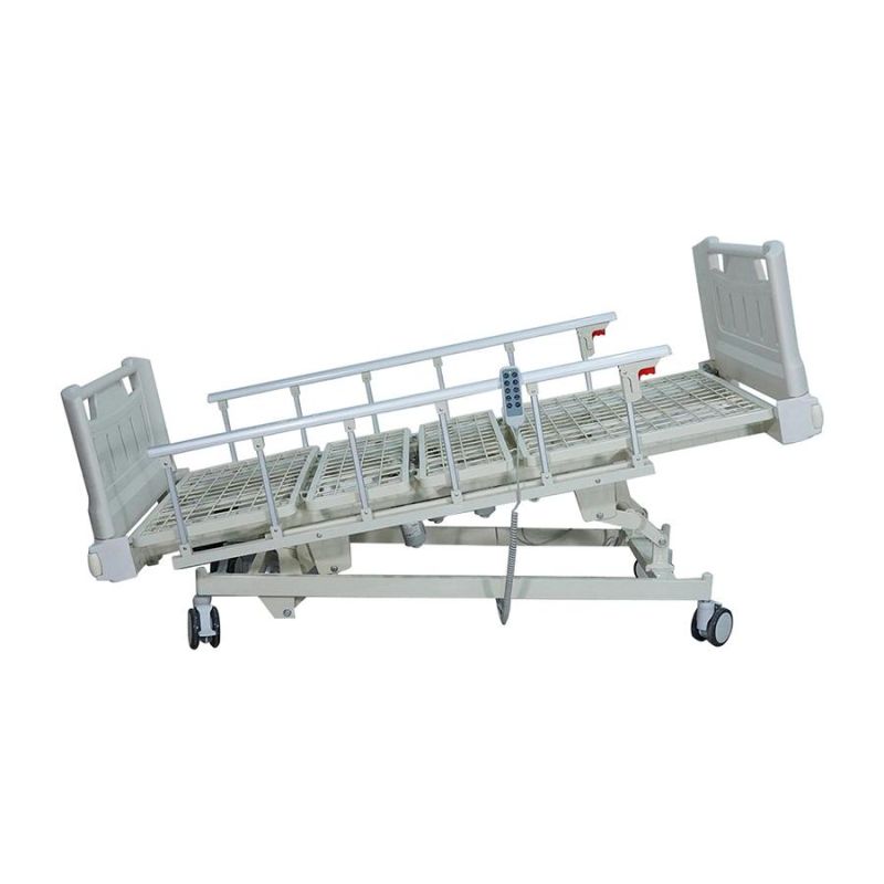 CE and ISO Five 5 Function Electric Hospital Patient Nursing ICU Bed Hospital Furniture Bed Manufacturer Only