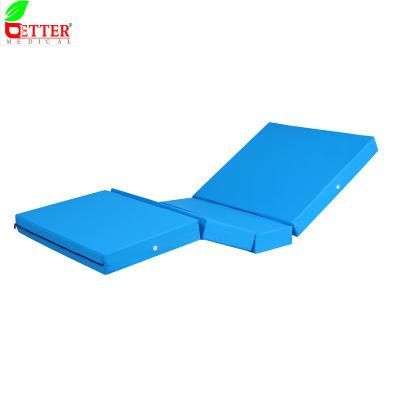 Hospital Furniture 4 Foldings PU Covered Foam/Sponge Mattress for Patient/Medical/Nursing/ICU Bed