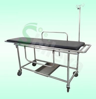 Hospital Stainless Steel Equipment Hydraulic Patient Shower Trolley