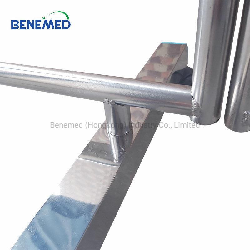 Foldable Patient Ward Screen Stainless Steel Bed Screen for Medical Use, Hospital Nursing Room