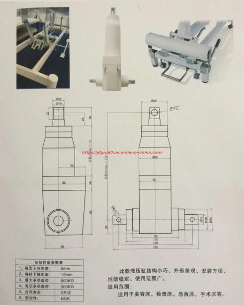 Hydraulic Cylinder Hydraulic Actuator for Hospital Bed Beauty Bed Medical Bed Massage Bed