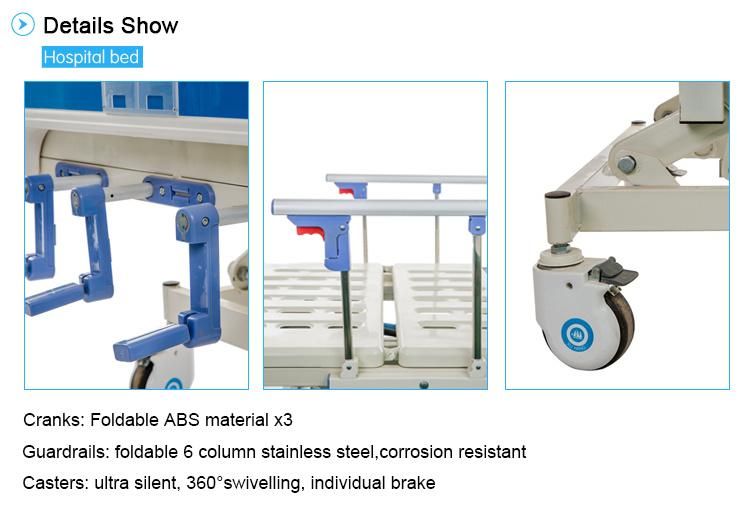 Manufacturer Supplies of 3 Function Hospital Beds for Senior Care