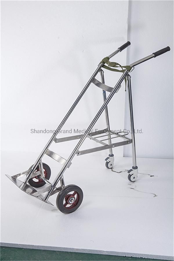 Manufacturer Price High Quality Oxygen Cylinder Cart Medical Gas Cylinder Cart for Hospital