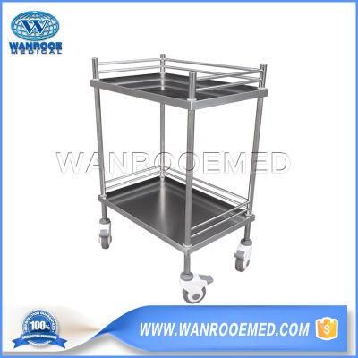 Bss200c Stainless Steel Medical Hospital Instrument Dressing Treatment Medicine Change Trolley
