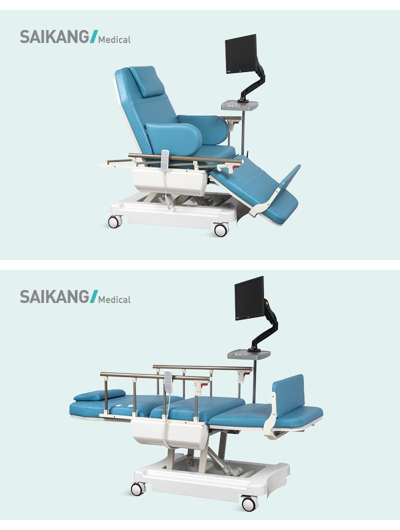 Ske-188 Hemodialysis Treatment Chairs with Aluminium Handrail Rail