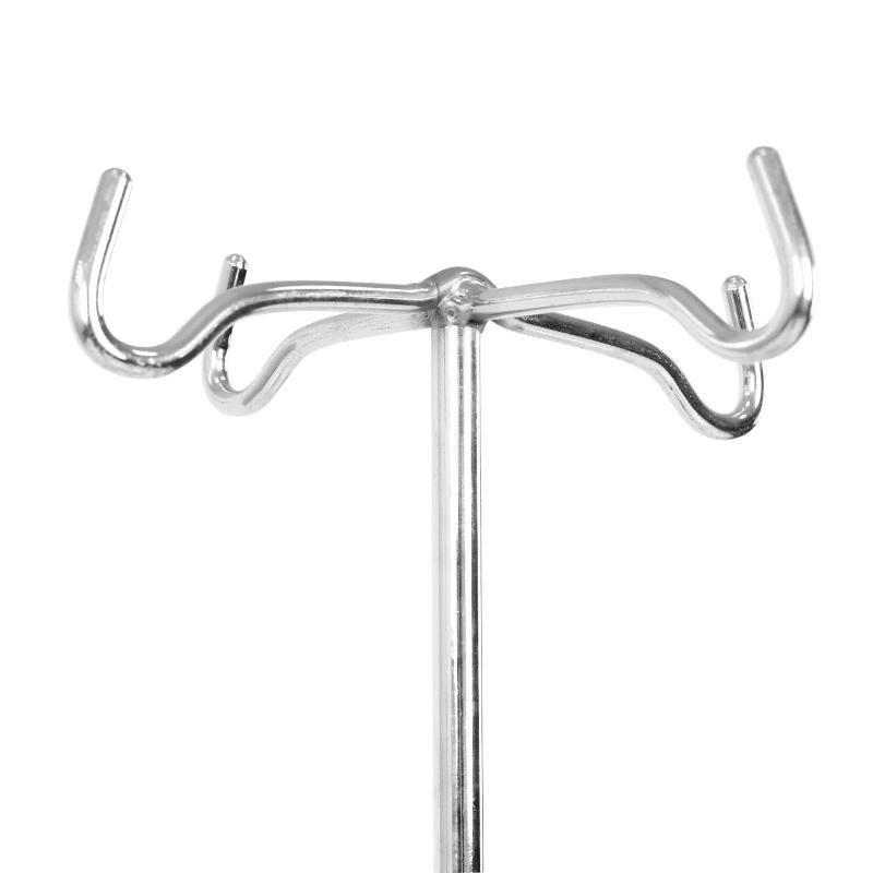 HS5817 Adjustable Chromed Metal Hospital Furniture Infusion IV Drip Stand with Handle