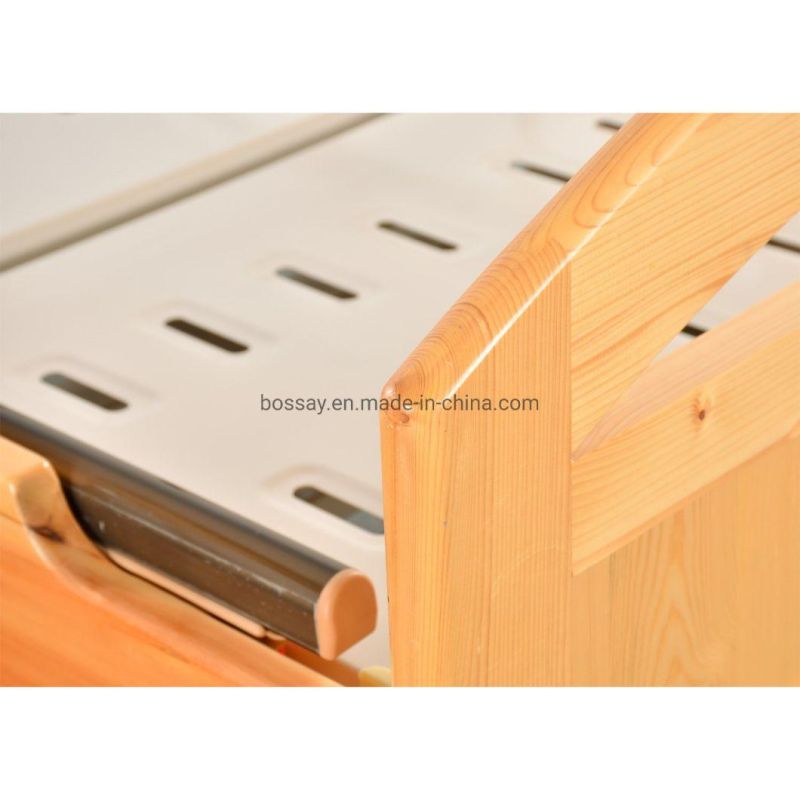 Wood Homecare Mobility Hospital Medical Nursing Bed with One Crank
