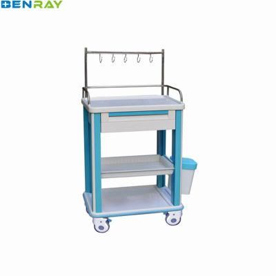 Plastic-Steel Columns ABS IV Treatment Trolley