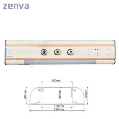 2021 Aluminum Alloy Hot Sale Hospital ICU Room Horizontal Bed Head Console with ISO 13485