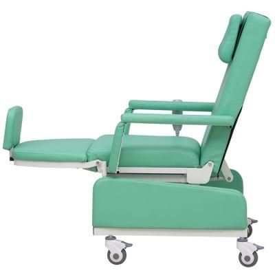 China Factory Hospital Electric Blood Collection Chair Patient Use Donation Dialysis Chair Adjustable Transfusion