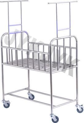 Stainless Steel Hospital Baby Bassinet