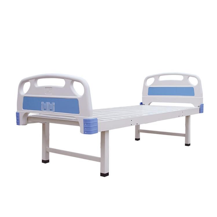 Standard Stainless Steel Flat Hospital Medical Bed Without Castor