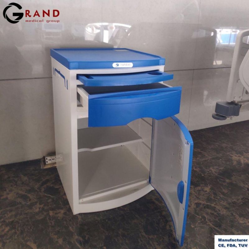Wholesale Hospital Furniture C8 Modern ABS Bedsiade Cabinet/Table with Drawers