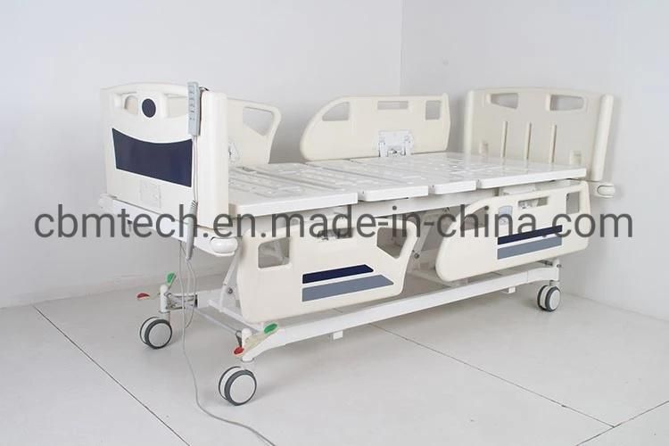 China Mechanical Three Function Height Adjustable Hospital Beds