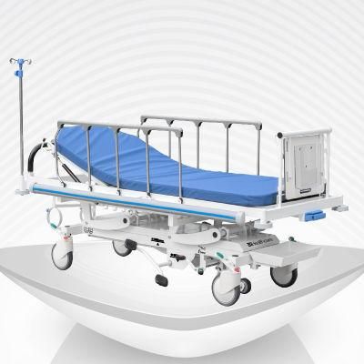 Hospital Furniture 5 Functions Medical Patient Hydraulic Transport Stretcher Trolley Transfer Stretcher