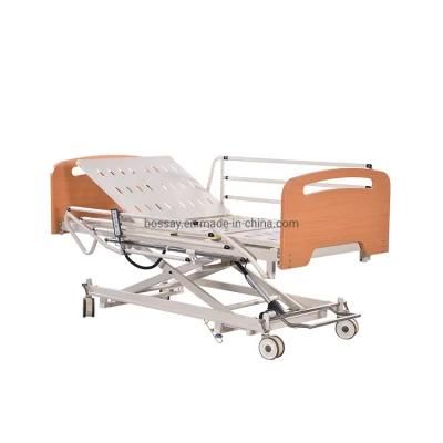 Hospital Medical Three Functions Homecare Electric Bed Wooden Bed