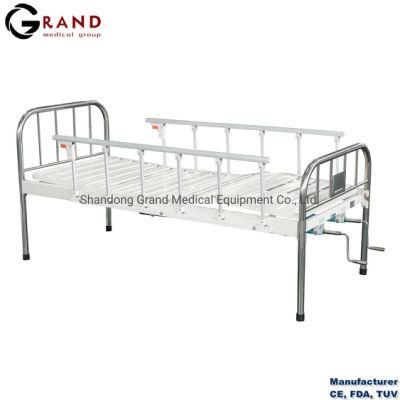 Cheap Price Stainless Steel Head Strip Type Double Shake Hospital Patient Bed
